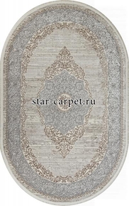 Ковер 26913A - GRY / D.BEIGE - Овал - коллекция MARMARIS