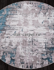 Ковер Круг TEMPO 0101TA - GREY / L.BLUE