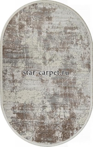 Ковер 26925A - GRY / D.BEIGE - Овал - коллекция MARMARIS