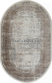 Ковер 26927A - GRY / D.BEIGE - Овал - коллекция MARMARIS