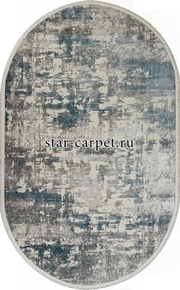 Ковер 26941A - GRY / BLUE - Овал - коллекция MARMARIS