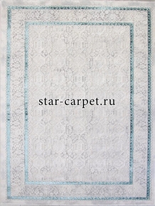 Ковер 9255A - S.L.GREY / P.TURQUOISE - Прямоугольник - коллекция AMELI