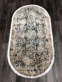 Овальный ковер DOKU 9338B - GREY / BROWN O (Турция)