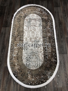 Овальный ковер DOKU 9365B - GREY / BROWN O (Турция)