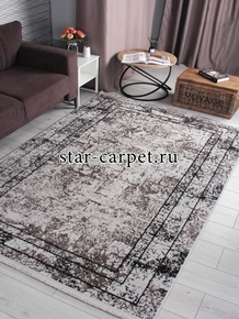 Ковер 8070G - GREY / GREY - Прямоугольник - коллекция LORA