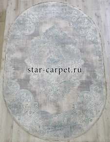 Ковер Amatis Lux 36560a grey blue oval (Турция)