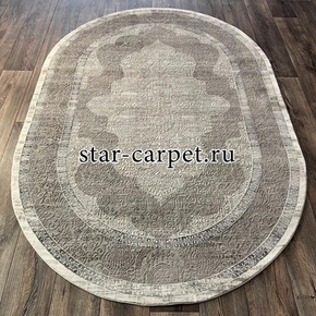 Овалный ковер VELVET 10171A GREY-L.GREY