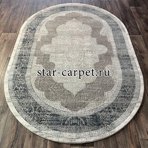 Овальный ковер VELVET 10171A NAVY-L.GREY